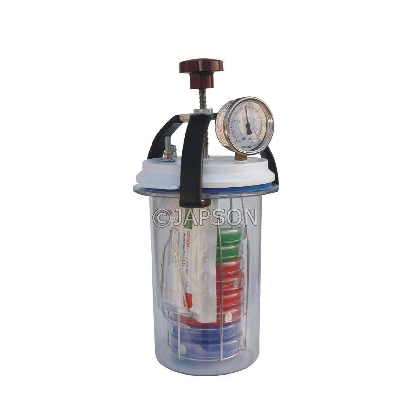Anaerobic Culture Jar 3.5 Litre with Vacuum cum Pressure Gauge Anaerobic Culture Jar 3.5 Litre with Vacuum cum Pressure Gauge